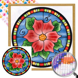 Glass Painting 40*40CM(Picture) Full Round Drill Diamond Painting