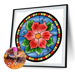 Glass Painting 40*40CM(Picture) Full Round Drill Diamond Painting
