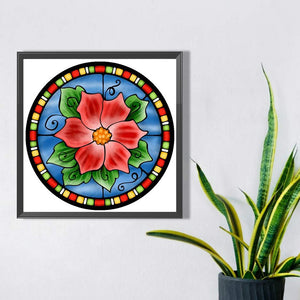 Glass Painting 40*40CM(Picture) Full Round Drill Diamond Painting