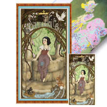 Load image into Gallery viewer, Huancan - Disney&#39;S Snow White - 45*80CM 11CT 3 Stamped Cross Stitch
