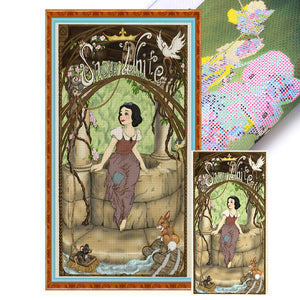 Huancan - Disney'S Snow White - 45*80CM 11CT 3 Stamped Cross Stitch