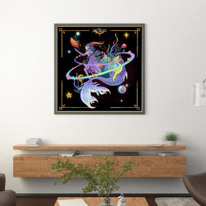 Yishu - Zodiac Sign - Capricorn - 50*50CM 11CT 3 Stamped Cross Stitch