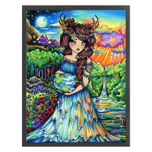 Load image into Gallery viewer, Yishu - Girl - 40*56CM 11CT 3 Stamped Cross Stitch
