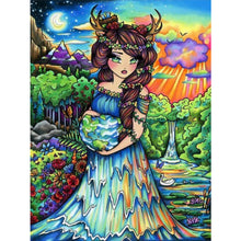 Load image into Gallery viewer, Yishu - Girl - 40*56CM 11CT 3 Stamped Cross Stitch
