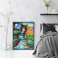 Load image into Gallery viewer, Yishu - Girl - 40*56CM 11CT 3 Stamped Cross Stitch
