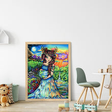 Load image into Gallery viewer, Yishu - Girl - 40*56CM 11CT 3 Stamped Cross Stitch
