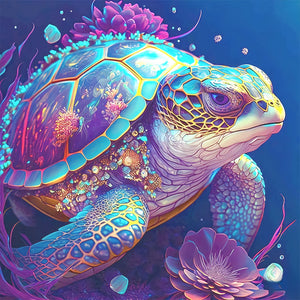 Undersea Turtle 40*40CM(Picture) Full Round Drill Diamond Painting