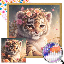 Load image into Gallery viewer, Tiger Cub 40*40CM(Picture) Full Round Drill Diamond Painting
