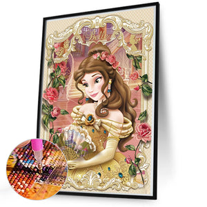Disney Princess Belle 50*70CM(Picture) Full Round Drill Diamond Painting