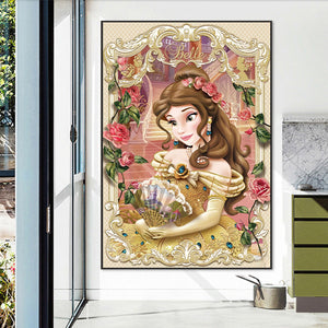 Disney Princess Belle 50*70CM(Picture) Full Round Drill Diamond Painting