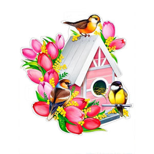 Birdhouse 30*40CM(Canvas) Full Round Drill Diamond Painting