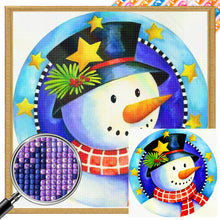 Load image into Gallery viewer, Christmas Snowman 30*30CM(Picture) Partial AB Full Square Drill Diamond Painting
