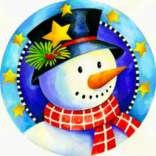 Load image into Gallery viewer, Christmas Snowman 30*30CM(Picture) Partial AB Full Square Drill Diamond Painting
