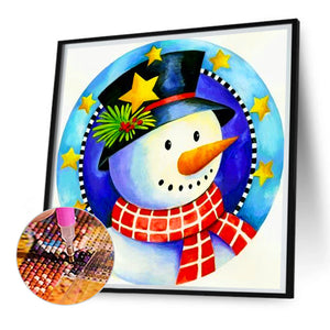 Christmas Snowman 30*30CM(Picture) Partial AB Full Square Drill Diamond Painting