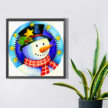Load image into Gallery viewer, Christmas Snowman 30*30CM(Picture) Partial AB Full Square Drill Diamond Painting
