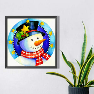 Christmas Snowman 30*30CM(Picture) Partial AB Full Square Drill Diamond Painting