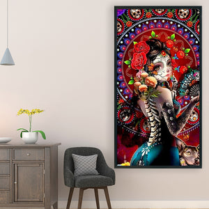 Huancan - Girl - 40*70CM 11CT 3 Stamped Cross Stitch