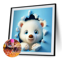 Load image into Gallery viewer, Bear In The Wall 40*40CM(Picture) Partial AB Full Square Drill Diamond Painting
