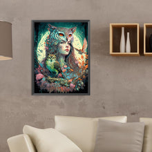 Load image into Gallery viewer, Abstract Girl 30*40CM(Canvas) Full Round Drill Diamond Painting
