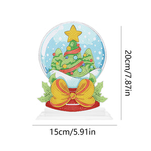 Christmas DIY Crystal Diamond Ornament Art Craft Snowball Acrylic Kids Gift (B64)