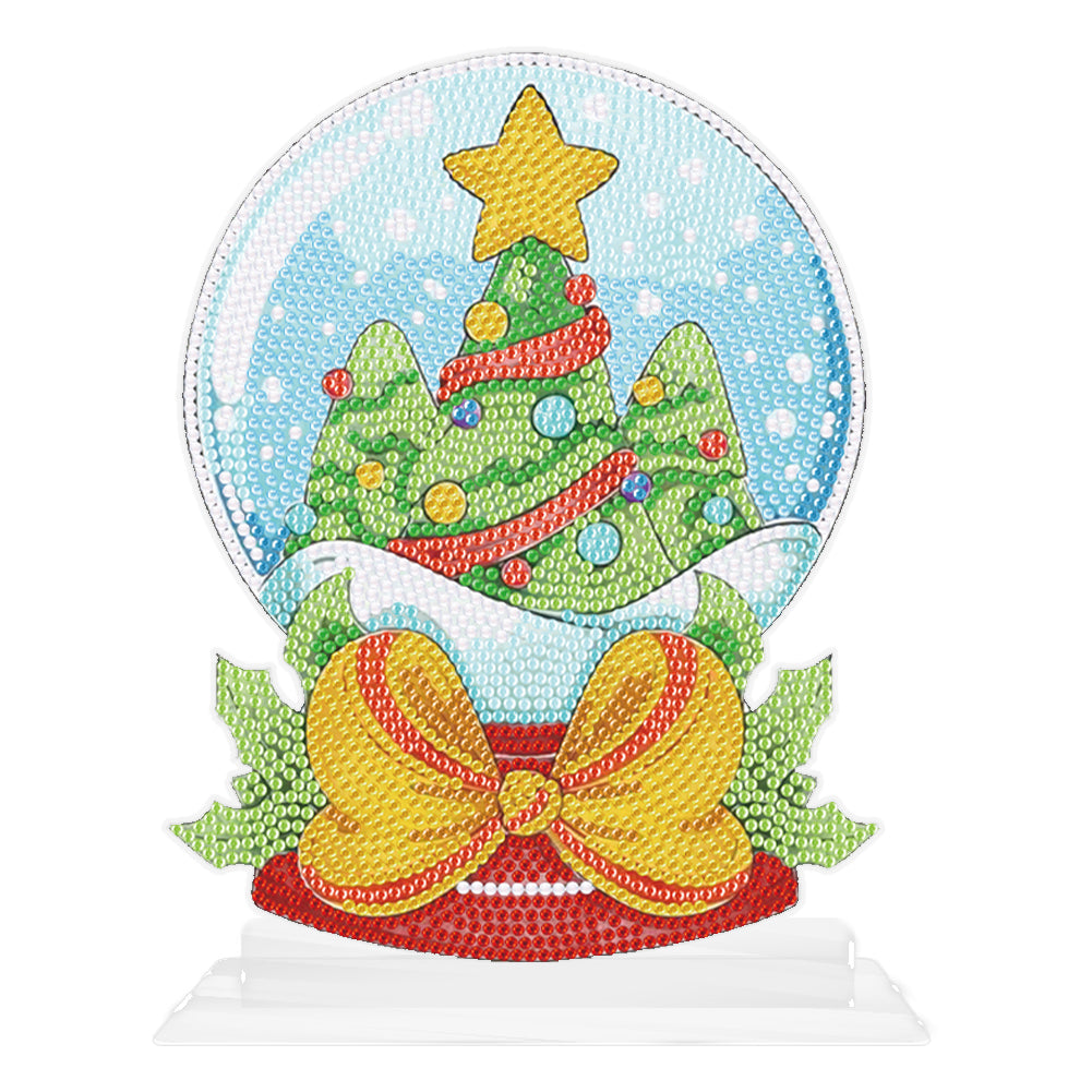 Christmas DIY Crystal Diamond Ornament Art Craft Snowball Acrylic Kids Gift (B64)