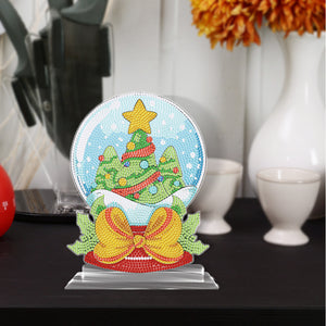 Christmas DIY Crystal Diamond Ornament Art Craft Snowball Acrylic Kids Gift (B64)
