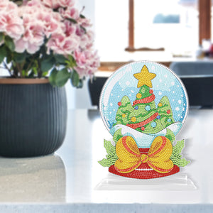 Christmas DIY Crystal Diamond Ornament Art Craft Snowball Acrylic Kids Gift (B64)
