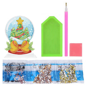 Christmas DIY Crystal Diamond Ornament Art Craft Snowball Acrylic Kids Gift (B64)