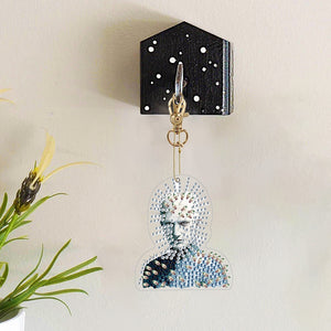 Halloween Diamond Keychain Double Sided Full Drill Diamond Keyring (11)
