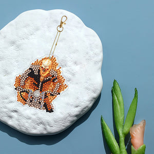 Halloween Diamond Keychain Double Sided Full Drill Diamond Keyring (12)