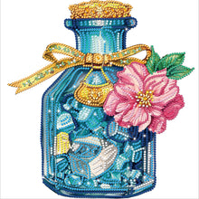 Load image into Gallery viewer, Flowers And Glass Bottle 30*30CM(Canvas) Partial Special Shaped Drill Diamond Painting
