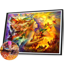 Load image into Gallery viewer, Woman With Crown 50*40CM(Picture) Full Round Drill Diamond Painting
