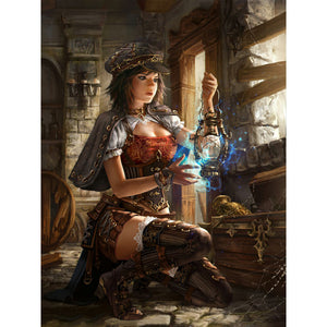 Magic Witch 30*40CM(Canvas) Full Round Drill Diamond Painting