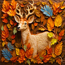 Load image into Gallery viewer, Elk Relief 40*40CM(Picture) Partial AB Full Square Drill Diamond Painting
