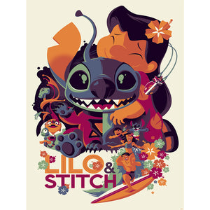 Huancan - Stitch Lilo - 40*55CM 11CT 3 Stamped Cross Stitch