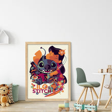 Load image into Gallery viewer, Huancan - Stitch Lilo - 40*55CM 11CT 3 Stamped Cross Stitch
