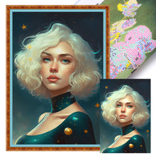 Load image into Gallery viewer, Huancan - White-Haired Beauty - 40*60CM 11CT 3 Stamped Cross Stitch
