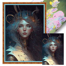 Load image into Gallery viewer, Huancan - Silver-Haired Beauty - 40*60CM 11CT 3 Stamped Cross Stitch
