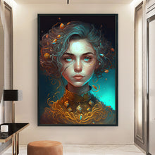 Load image into Gallery viewer, Huancan - Curly-Haired Beauty - 40*60CM 11CT 3 Stamped Cross Stitch
