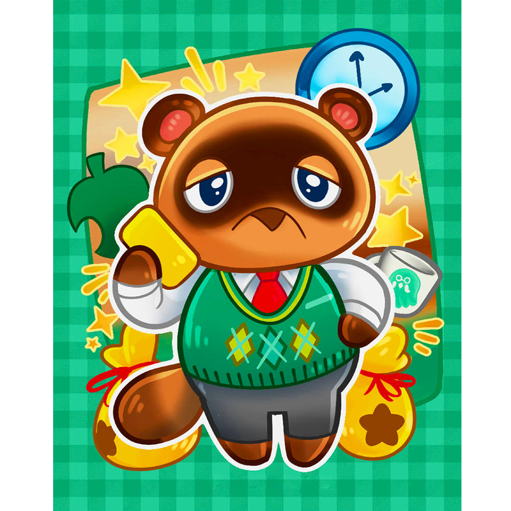 Tanuki 40*50CM(Canvas) Full Round Drill Diamond Painting