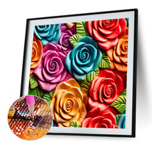 Load image into Gallery viewer, Embroidered Multi-Colored Roses 40*40CM(Canvas) Full Round Drill Diamond Painting
