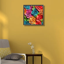 Load image into Gallery viewer, Embroidered Multi-Colored Roses 40*40CM(Canvas) Full Round Drill Diamond Painting
