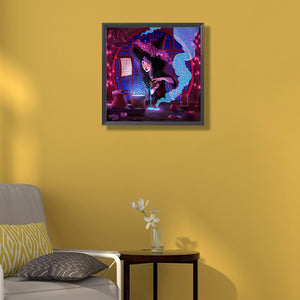 Mulan Witch Mixing Potions 50*50CM(Canvas) Full Round Drill Diamond Painting