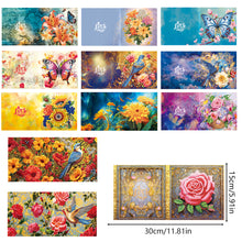 Load image into Gallery viewer, 12PCS DIY Bird Flower Diamond Painting Greeting Card Set for Holidays Festivals
