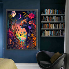 Load image into Gallery viewer, Huancan - Tiger In The Jungle - 50*65CM 11CT 3 Stamped Cross Stitch

