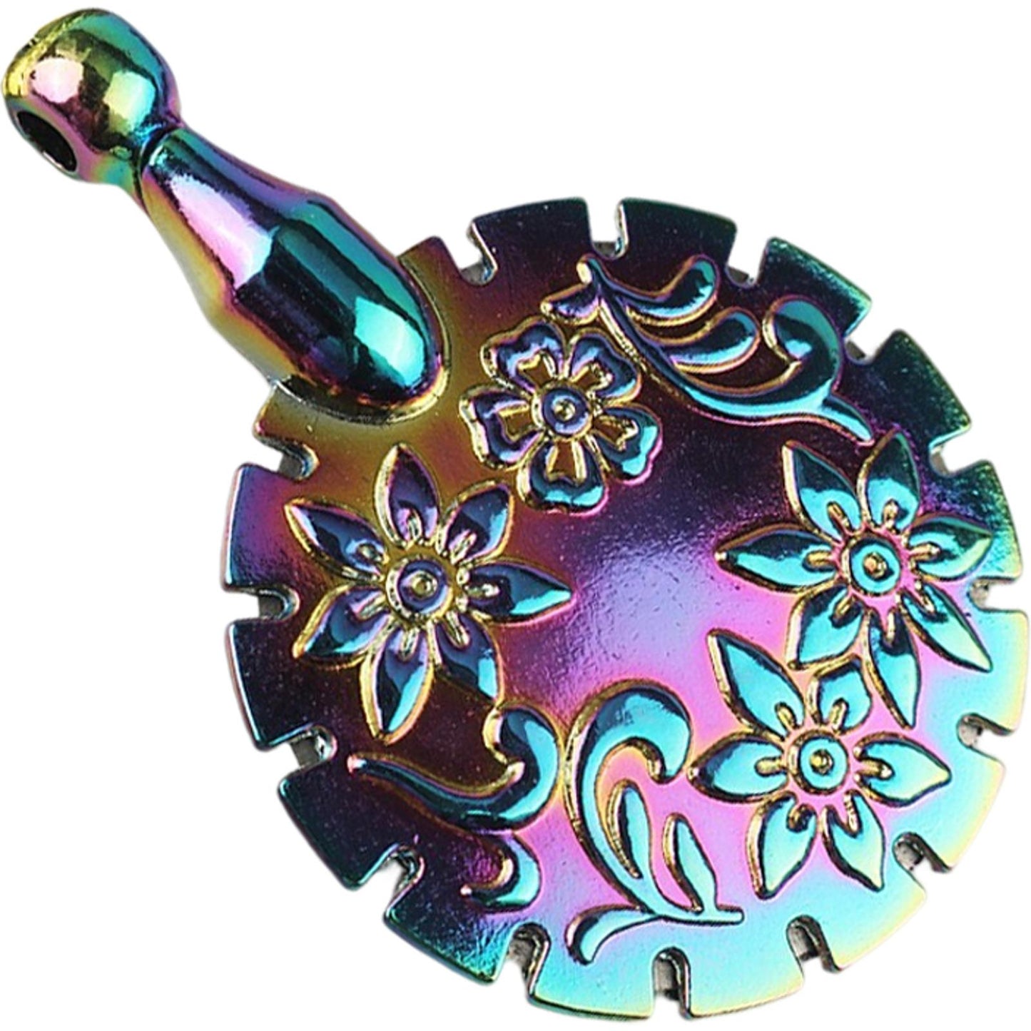 Cross Stitch Bronze Thread Cutter Pendant Antique Thread Cutter (Technicolor)