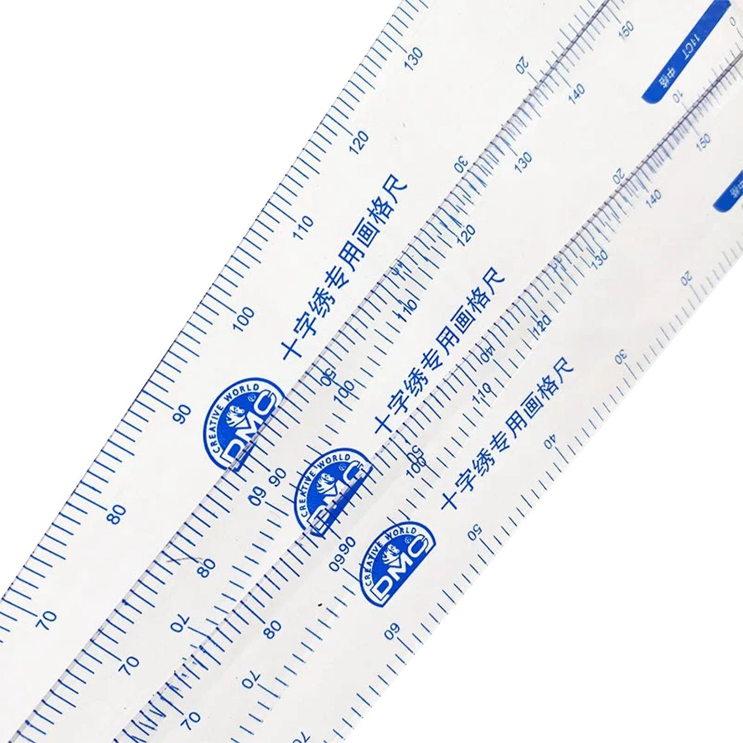 Cross Stitch Gauge Plastic Cross Stitch Reference Ruler Cross-Stitch Accessories