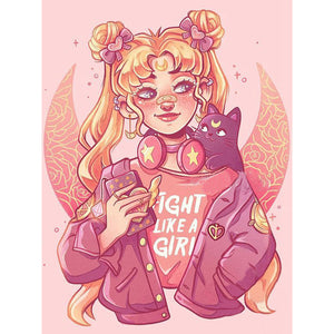 Huancan - Sailor Moon Sailor Moon - 50*65CM 11CT 3 Stamped Cross Stitch