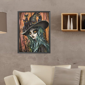 Girl 30*40CM(Canvas) Full Round Drill Diamond Painting