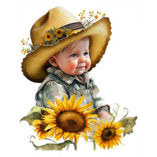Load image into Gallery viewer, Sunflower Cowboy 30*40CM(Canvas) Full Round Drill Diamond Painting
